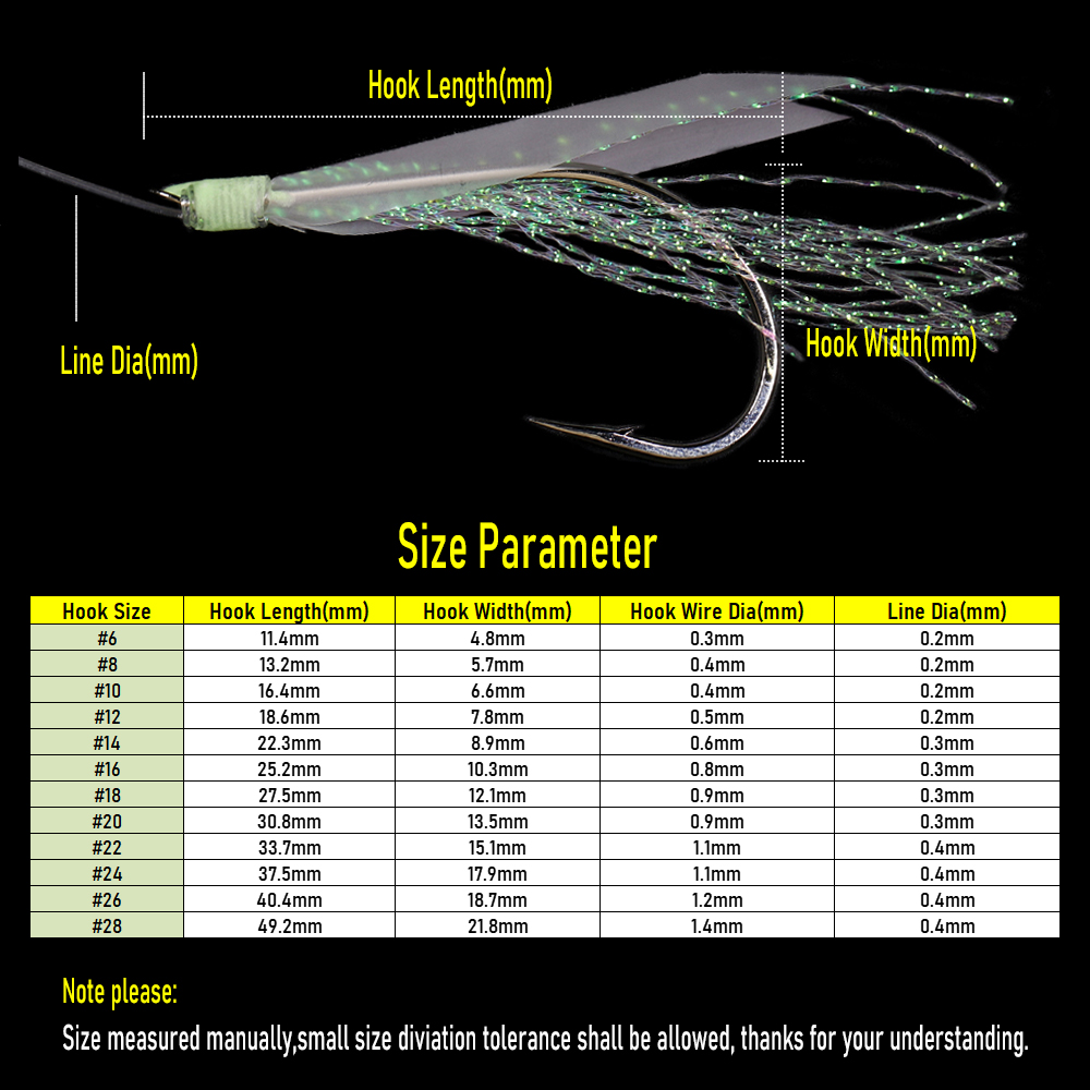 WIFREO 50pc Luminous Simulated - Fishing Hook Circle 评论和价格