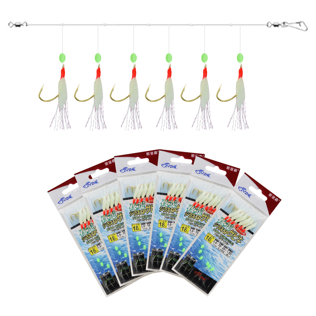 ZYZHE 1/3/5Bags Fishing Sabiki - Fishing Hook Assortment 评论和价格